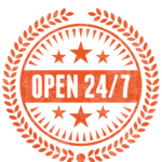 Open 24/7 Badge